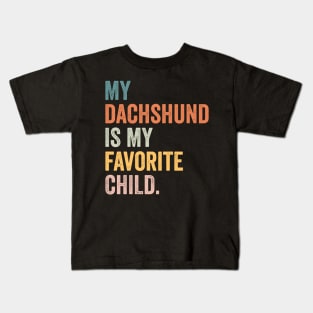 dachshund dog mom Kids T-Shirt